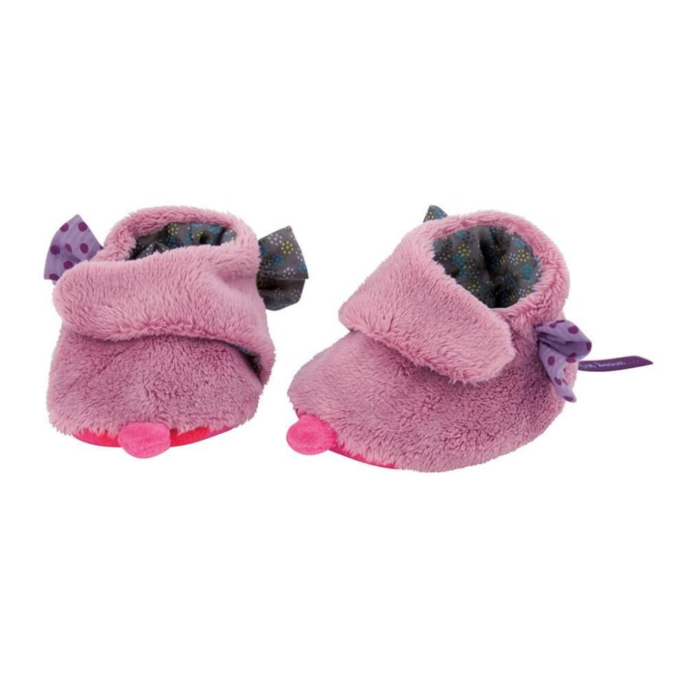 Pink Baby Slippers By Moulin Roty
